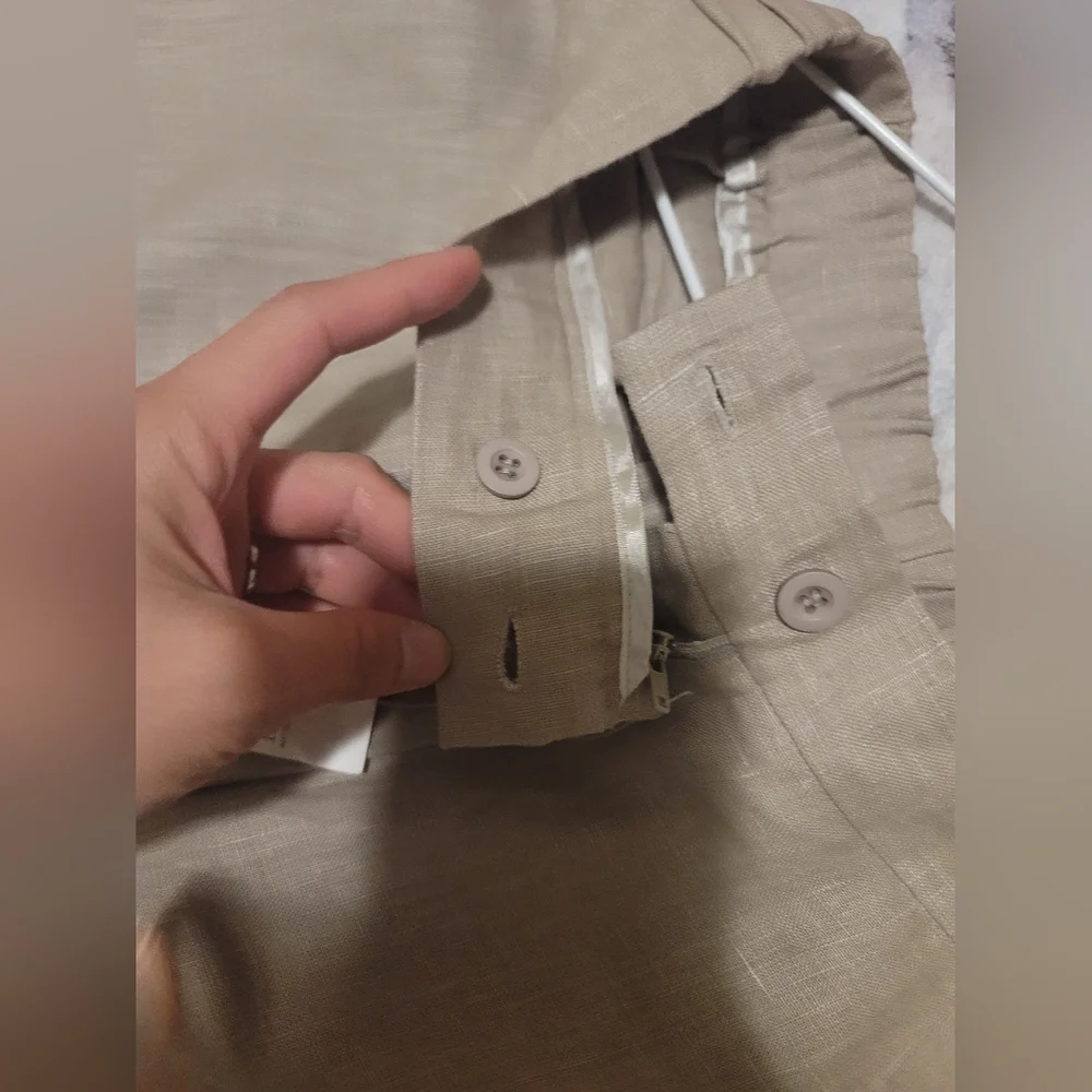 Biscote Taupe/Light Brown/Cream Trousers - Picture 9 of 9